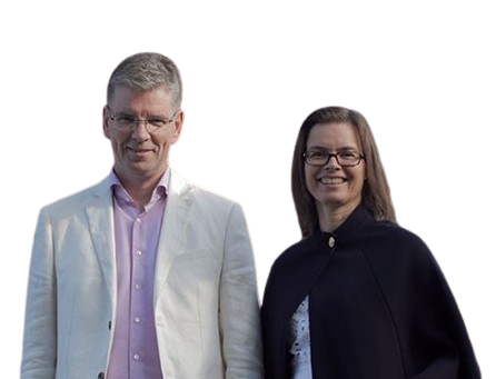 Mats Åhlqvist och Maria Sommert, som tillsammans driver Fjällklockan.